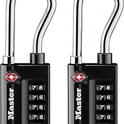 Master Lock 4696T Set Your Own Resettable Numeric Combination Tsa Accepted Pelican case LOCK, with Extended Reach Shackle, 1-5/16" wide Body, 1/4" Diameter, 2-Pack-51