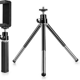 Mini Tripod For Webcam And Phone, Metal Extendable Webcam Stand With Phone Holder, Compatible With Logitech Webcam C920 C922 C930E C920X Brio-27