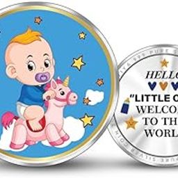 BIS Hallmarked "Newborn Baby Welcome" 999 Pure Silver Coin (10g, 20g, 50g, 100g) - Round Shape - Newborn Gift - New Baby Announcement Gift - With Certificate-image-57