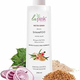 Methi Dana 8-in-1 Anti Hair Fall Shampoo | Strengthens Roots, Boosts Volume & Reduces Hair Fall | 100% Microplastic-Free | For Men & Women, All Hair Types | 250ml-picture-36