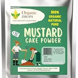Organic Drop Mustard Cake Powder|100% Natural Organic Fertilizer | Pure Mustard Seed Cake for Plants, mustard cake powder for plants|Mustard Oil Cake Powder for Healthy Plants And Soil (900g)-image-98