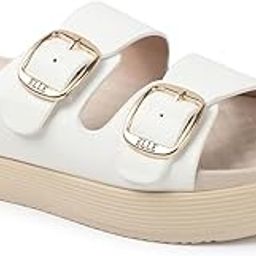elle Women's Stylish Everyday Women's Buckle Slides Sandal-picture-3