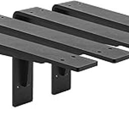 10"x 6"Shelf Bracket ,L Shelf Brackets,max Load 300lbs, Premium Alloy Metal Heavy Duty Shelf Bracket, high Strength Mounting Hardware Included, countertop Support,Corner Brace,Pack of 4.-14