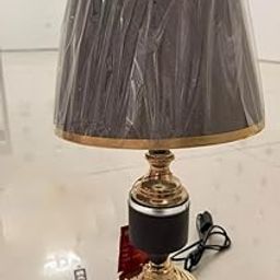 TRIPPING Elegant Black and Gold Table Lamp with E27 Holder Classic Shade, Glossy Metal Base, Warm Light for Bedroom, Living Room, Office, Hotel or Study Desk Stylish and Functional Décor Piece-image-12