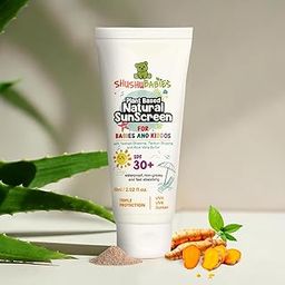 ShuShu Babies Sunscreen for All Skin Type For Babies&Kids(Spf 30+) Plant-Based&Natural(0-12 Years) Moisturizing Lotion|Uva/Uvb Protection|Non-Sticky&Water-Resistant|No Chemicals|60ml (Pack Of 1)-image-20