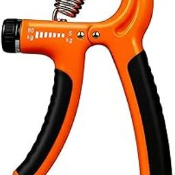 Adjustable Hand Grip Strengthener 5-60kg | Forearm, Finger & Wrist Exerciser for Men & Women | Portable Hand Gripper for Gym, Home, and Rehab – (orange)-image-100