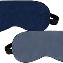 Billebon Soft Velvet Eye Mask with Elastic Straps | Eye Mask for Sleeping & Travel | Comfortable & Lightweight Design for Naps, Meditation, Relaxation | Soft Fabric Sleep Mask for Home & Travel-image-4