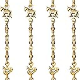 TrendyCreationHub Antique Brass Swing Jhula Assemble Deluxe Animal Chain Golden Color (7 ft, Design - 01)-image-54