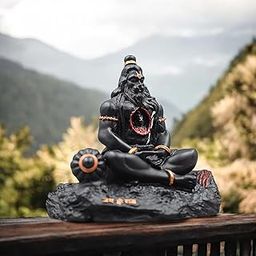 CHULO Lord Hanuman Ji Idol for Car Dashboard, Home & Office | Compact Black Matte Hanuman Murti for Strength, Positivity, Success & Protection | Decorative Resin Hindu God Statue – 8 x 8 x 8 cm-24