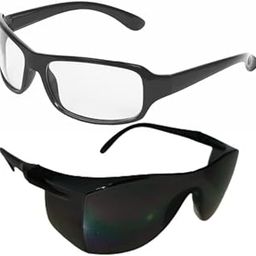 Day and Night Protection Goggles Set, Clear Lens and Dark Lens for Driving, Biking, Cycling, Sports, 2-Pack-image-61