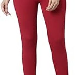 Signature Smart Fit Knit Leggings for Women | Ankle Length, Ultra Smooth, Dark Red-image-22