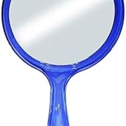 Victor Enterprises Two Way Plastic Handle Round Shape Mirror (Big, Blue)-image-66