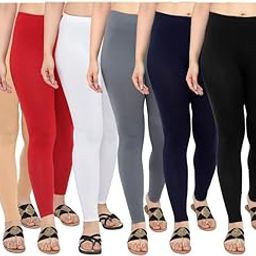 Soft Cotton Ankle Length Legging for Women (Pack of 6)-image-55