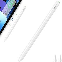 GOOJODOQ GD13 iPad Pencil 2nd Generation with Magnetic Wireless Charging ,Stylus Pen for iPad with Tilt Palm Rejection for Apple iPad Pro (11/12.9 Inch),iPad Air 4th/5th Gen,iPad Mini 6th Gen,White-1