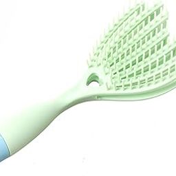 SEVIA Massage Hairbrush for Straight, Curly and Wet Hair Detangler Brush, Fan Shape Hair Fluffy Comb with Little Space Massage Hues Paddle Brush Head Hair Comb-26