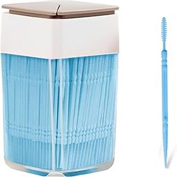 200PCS Interdental Brush for Teeth, Tooth Pick Double Head Dental Floss Interdental Toothpick, for Teeth for Teeth Cleaning Tools(Blue)-17