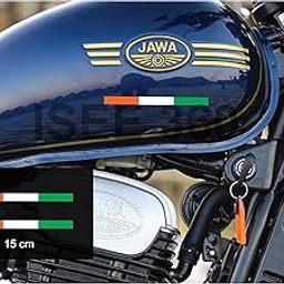 ISEE 360® Flag Line Jawa Perak 42 Sides Vinyl Decal Bike Stickers Exterior Accessories for Jawa Motorcycles Mask Tank Sides Stem Tank Rear-image-3