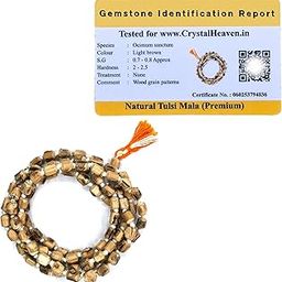 Crystal Heaven Tulsi Mala 108 Beads Original For Neck Women,Japa Chanting Meditation-Vrindavan Tulsi Japa Mala (Regular)-image-41
