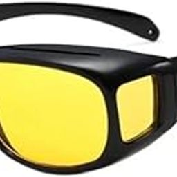 ISOTOPE Night Driving Glasses, HD Yellow Lens, Anti-Glare Fit Over Design, Black Frame-image-4