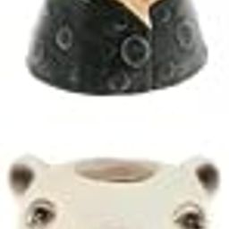 UJEAVETTE 2PCS Resin Animal Head Dry Flower Vase Planter Post Office Desktop Ornaments-image-41