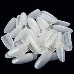 Rock World Fake Acrylic Natural Nails (10 Pcs) With (1Pcs) Nails Glue Free-image-21