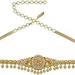 Fashion Jewellery Ruby Gold Plated Ethnic Antique Belt/Kamarband-image-19