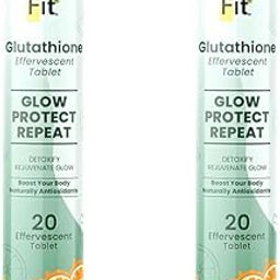 SipnFit Glutathione Tablets with Vitamin C 500mg – Orange Flavour, 20 Effervescent Tablets | With Collagen, Hyaluronic Acid & Vitamin E | Skin Brightening & Antioxidant Support (Pack Of 2)-image-21