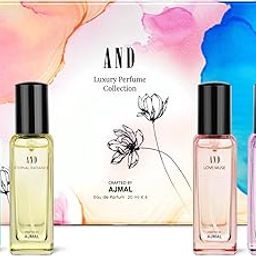AND EDP Gift Set for Women with Ethereal Dreamer, Love Muse, Eternal Radiance & Mystique Elegance Refreshing Fruity & Floral |Long Lasting Fragrance (Pack of 4) of 20ml Each crafted by Ajmal-1