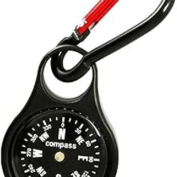 MERISHOPP® Multifunctional Carabiner Compass Keychain for Climbing Survival Equipment | Sporting Goods | Outdoor Sports | Camping & | Gear | 1 Piece Mini Compass with Carabiner-image-84