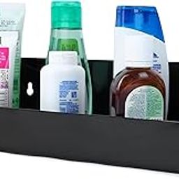 Namani Sturdy Metal Wall Shelves Multipurpose Wall Mounted Kitche Shelf/Bathroom Shelf Kitchen Storage Oranizer for Bedroom/Office Floating Shelf(Black)-6