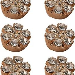 ™ 6Pcs Cufflink Elegant Shirt Button Clips for Dress Shirt Business Engagement Golden | Cufflinks | Mens Jewelry-image-88