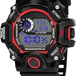 Multidial Digital Watch for Men's and Boy's (Red)(SANRED2_bzr)-image-5