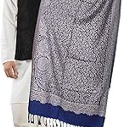 Men's Kashmiri Stylish Woolen Jamawar Ambi Design Shawl, Stole for Men| Perfect for Winter and Gifts [SIZE:40X80 Inches]-image-24