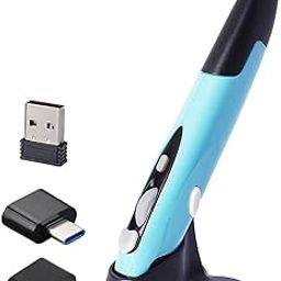 CALANDIS™ 2.4G Wireless Mouse Pen Handwriting for Notebook Phone Laptop Blue | Mice, Trackballs & Touchpads-5