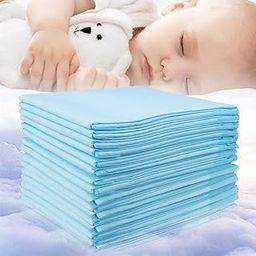 Disposable Fabric Underpad Sheet Underpads for Adults & Baby with Super Absorbent Polymer for Bedwetting Padding Protection Premium Incontinence Underpad (20 Pcs Pack)-image-69