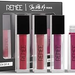 RENEE Stay With Me Mini Matte Lip Color Juicy Berries 2ml Each| Long Lasting, Light Weight & Non Transfer Formula| Water & Smudge Proof-16