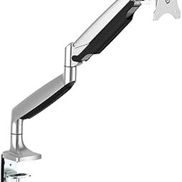 Rife Single Monitor Mount, Gas Spring Monitor Arm Fits 13-32" Monitor, Full Motion Swivel, Single Monitor Stand, Ultra Height Adjustable for Stand Work, Monitor Desk Stand with VESA, Max 19.8lbs - Black-11