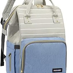 PACKNBUY Diaper Bags for Mom for Travel Baby Bag (Blue)-image-48