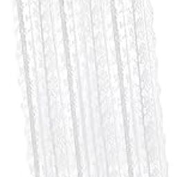 VELURA Transparent Lace Curtain Decor Privacy Elegant White for Bathroom Patio Yard 100 cmx200 cm|1 Women Knitted Shorts Set|Curtains, Drapes & Valances| Window Treatments & Hardware-image-14