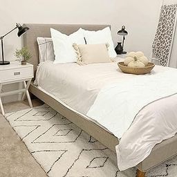 Cotton 800 Thread Count 3 Piece Pinch Pleated Bed Runner Set and Cushion Cover, Decorative Bed Scarf (King Size 102*25 inch White)-image-27