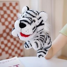 FunBlast Plush Animal Hand Puppets – Soft & Cuddly Animal Figure Puppets for Kids, Storytelling & Role Play, Fun Educational & Learning Toys for Toddlers & Children (White Tiger)-image-42