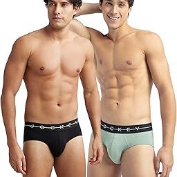 NY15 Men's Super Combed Cotton Elastane Stretch Solid Brief with Ultrasoft Waistband (Pack of 2)-43