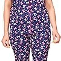 Taza Deals Women's Printed Short Sleeve Nightsuit Set | Pajama Set | Casual Night Dress for Women, Navy Blue with Pink Pattern-image-37