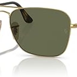 Unisex Polarized Green Lens Square Sunglasses - 0RB3136I001/5858-picture-38