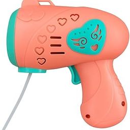 Kids Bubble Blower Gun, Automatic Bubble Maker with Heart Design, Coral Pink and Turquoise-image-68