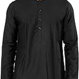 vastramay Men's Viscose Kurta, Solid Knee-Length, Round Neck, Long Sleeves, Button Closure, and Side Slits - Elegance for Festivals & Events-picture-48