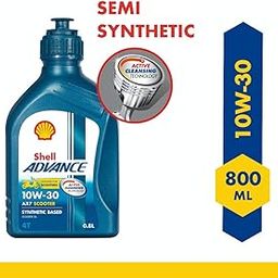 Shell Advance AX7 10W30 API SM JASO MB Synthetic Technology Scooter Engine Oil (800 ml) (Advance 4T AX7)-9