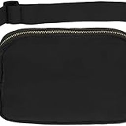 VOROLO Fanny Pack Crossbody Bag For Women And Men Belt Bag Gift For Women Bum Bag with Adjustable Strap for Sports Black No Rope, Black+rope, One Size, 1 Pack No Rope-image-49