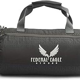 Goldline Sports Duffle/Travel Bag Classic Polyester Round-Shaped Large Capacity 20L Gym Bag with Built-in Waterproof Layer and Adjustable Shoulder Strap (41 x 22 x 22 Cm,Black)-9