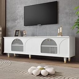 Heera Moti Bay TV Stand & Entertainment Unit (White, Small)-picture-12